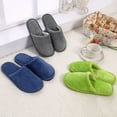 thumbnail image 6 of Willtoo Womens Warm Home Soft Slippers Indoors Anti-slip Winter Floor Bedroom Shoes Green US-8（EU-40）, 6 of 6