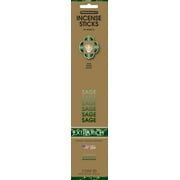 Genieco Extra Rich Incense Sticks, Sage Fragrance (Dark Green), 20 Count Fresh Scent