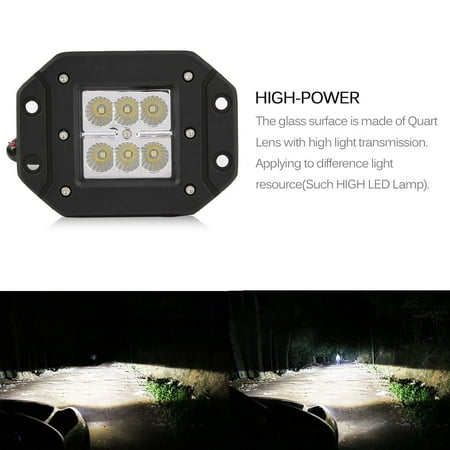 4 Inch 18W LEDs Work Light Bar for Indicators Motorcycle Driving Offroad Boat Car Tractor Truck Driving Work Car LED Lamp