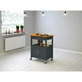 Kitchen Island Cart on Wheels with Drawer Shelf and Natural