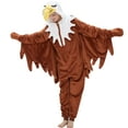 thumbnail image 3 of SWEETXIN Adult Halloween One-Piece Pajamas Bald Eagle Cosplay Costume Suit for Women and Men SizeXXL, 3 of 7