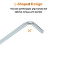 thumbnail image 6 of Uxcell 20pcs Hex Key Wrench 4mm L-Shape Hexagon Metric Wrenches Chrome Vanadium Steel Repairing Tool, 6 of 8