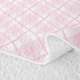 thumbnail image 5 of Manfei Minimalist Plaid Twin Quilt Set,Vintage Checkered Twin Coverlet Set,Pink White,2pcs,1 Bedspread and 1 Pillowcase, 5 of 7