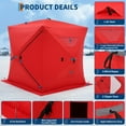 thumbnail image 7 of M optimized Portable Ice Fishing Shelter Hub-Style Tent with Thermal Insulated Floor & Carry Bag, Windproof Pop-Up Design for Quick Setup, Winter Fishing Gear, 7 of 7