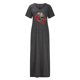 thumbnail image 4 of Vestidos Para Mujer Vestidos Casuales Vestido de Verano Cosplay Calavera Estampado Cuello Redondo Erógeno Bolsillo Manga Corta Vestido Largo Odeerbi ODB148951, 4 of 7