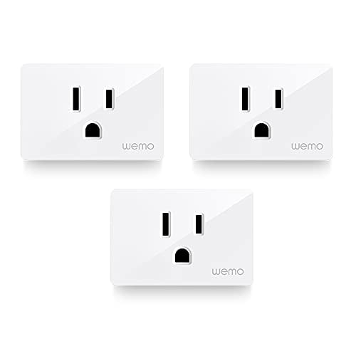 Wemo Smart Plug (Simple Setup Smart Outlet for Smart Home, Control Lights  and Devices Remotely Works w/ Alexa, Google Assistant, Apple HomeKit), Pack  of 3 - Walmart.com