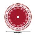 thumbnail image 3 of EWASWON Christmas 36 Inch Multicolor Christmas Tree Skirt - Classic Polyester Design with Glossy Edges, Festive Holiday Decor for Family Gatherings & Gifts, 3 of 6