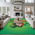 thumbnail image 4 of St. Patrick's Day Area Rug 5x8 Washable Rug Non Slip Funny Gnomes Beer Gold Coin Shamrock Green Large Area Rug Soft Stainresistant Indoor Floor Carpet for Living Room Bedroom Home Office Dining Room, 4 of 8
