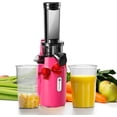 thumbnail image 1 of Ventray Essential Ginnie Juicer, Compact Small Cold Press Juicer, Masticating Slow Juicer with 60RPM Low Speed, Easy to Clean & Nutrient Dense, Eco-Friendly Packaging (Vibrant Pink), 1 of 8