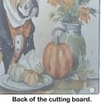 thumbnail image 4 of English Bulldog Fall Kitchen Pumpkins Glass Cutting Board Large 12 in x 15 in, 4 of 5