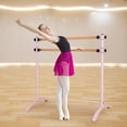 thumbnail image 2 of Gymax Barre de Ballet Portable 4 Pieds Barre de Danse Autoportante Hauteur Réglable Enfants Adultes, 2 of 10
