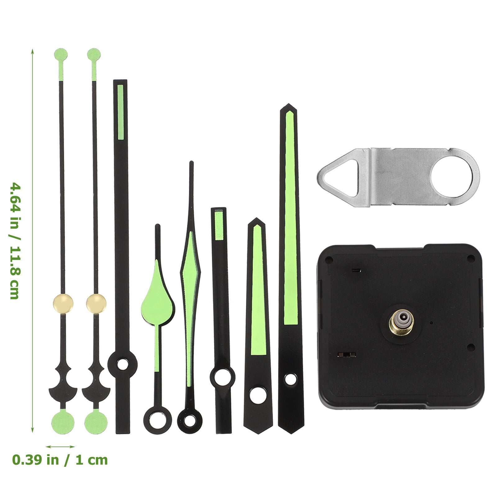 1 Set Luminous Clock Hands Clock Mechanism Battery Operated Clock