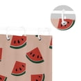 thumbnail image 5 of Hand Drawn Watermelon Slices Shower Curtains with 12 Hooks Waterproof Bathroom Decor 66" x 72", 5 of 6