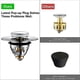 thumbnail image 5 of Universal Wash Basin Bounce Drain Stainless Steel Plug Full Copper Bullet Core Push-Type Pop Up Sinkfor Basket Kitchen and Bathroom Fits Drain Hole, 5 of 5