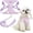 Purple, variant on Cute Cat Harness and Leash Set Blue Floral Daisy Cat Vest Harness Lightweight Adjustable Step in Spring Summer Soft Mesh Sunflower Cats Walking Harnesses and Leash