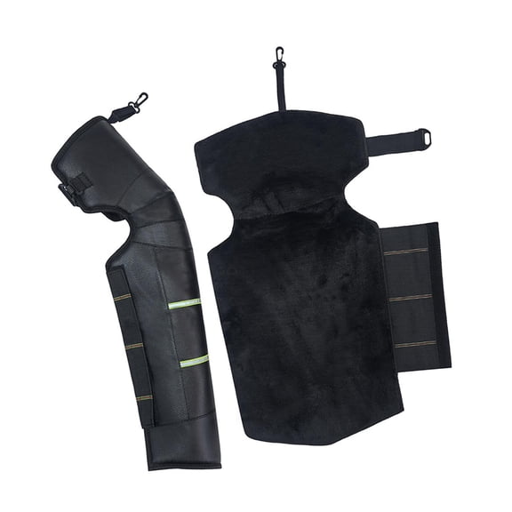 Kuntesetty Winter Motorcycle Knee Guards Knee Shin Pads Waterproof for Men Women PU Leather