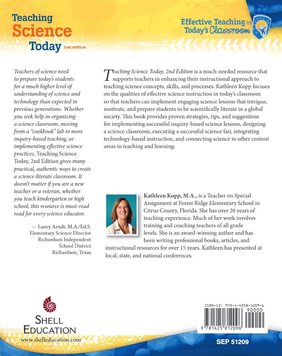 Effective Teaching in Today's Classroom Teaching Science Today, (Paperback)