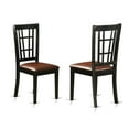 thumbnail image 4 of East West Furniture Logan 9-piece Wood Kitchen Set in Black/Cherry, 4 of 6