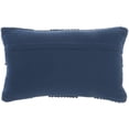 thumbnail image 2 of Mina Victory Life Styles Woven Diamonds 12"X20" Navy Indoor Throw Pillow, 2 of 6