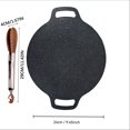 thumbnail image 5 of 1 PACKS Cast Iron Griddle Pan with Tongs Set for BBQ Grill Non Stick Multi Purpose Kitchen Flat Grill Plate Pan for Stove Stovetop Camping Outdoor Cooking Steak Pancakes Heat Distribution Durable, 5 of 6