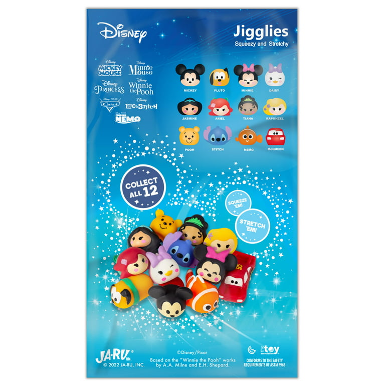 Disney Impulse Squishy Characters 4PK, Includes Mickey Mouse, Minnie Mouse,  Stitch, and Alien, Kids Toys for Ages 3 Up by Just Play