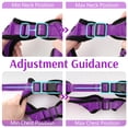 thumbnail image 4 of rabbitgoo Cat Harness and Leash for Walking, Escape Proof Soft Adjustable Vest Harnesses for Cats, Easy Control Breathable Reflective Strips Jacket, Purple, 4 of 13