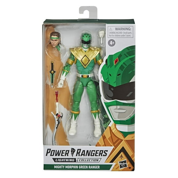 Power Rangers Lightning Collection Mighty Morphin Green Ranger 6-Inch Premium Collectible Action Figure Toy with Accessories