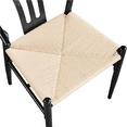 thumbnail image 6 of Yaheetech Set of 2 Modern Weave Arm Chairs with Solid Metal Frame, Black, 6 of 8