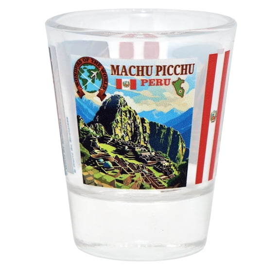 Machu Picchu Peru Wonders of the World Collection Shot Glass