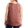thumbnail image 4 of FAIWAD Plus Size Tank Tops for Women Summer Sleeveless Scoop Neck T-Shirts Tops Casual Loose Workout Vacation Camisole, 4 of 8