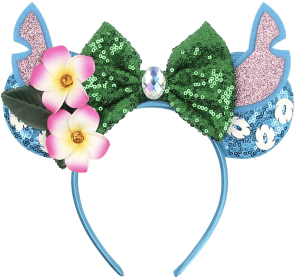 Lilo and Stitch Inspired Mickey Ears , Blue Mickey Ears, Princess Ears