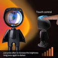 thumbnail image 3 of ATTOE LED Spaceman Sunset Lamp - Rainbow Sunset Projection Night Light with 360° Rotation,Network Modern Chargeable Floor Light with USB (1.5 inch1.5 inch5.7inch), 3 of 5