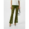 thumbnail image 4 of Rdhnmea Women Flare Pants Lace See-Through Elastic Waist Trousers Bottoms, 4 of 9