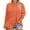 Orange, variant on YLHFASHION Plus Size V Neck T Shirts Women Short Sleeve Tops Casual Summer Tshirts Loose Fit Tee Spring Savings Clearance Women's Long sleeve T-shirt