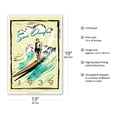 thumbnail image 2 of San Onofre (San 'O) California - Surfer on Longboard - Vintage Travel Poster by Wade Koniakowsky - Master Art Print (Unframed) 13in x 19in, 2 of 4