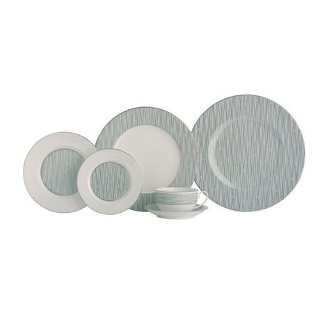 Rose Fine Bone China - Thomas O'Brien Tilden Lace Dove 5 Piece Fine Bone China Dinnerware Set