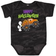 thumbnail image 3 of Inktastic Happy Halloween-monster truck with pumpkins, bats, cat,and ghost Boys or Girls Baby Bodysuit, 3 of 5