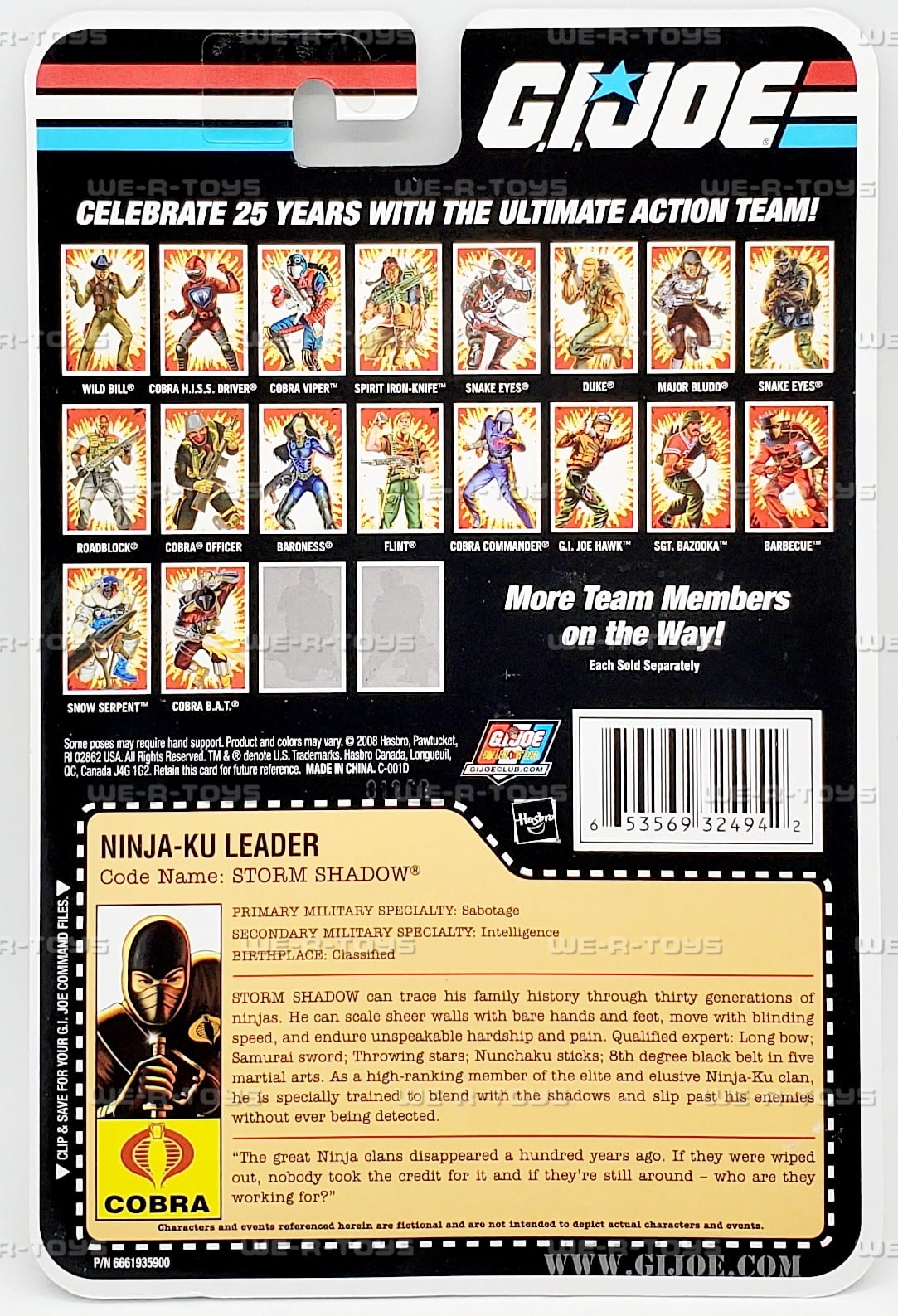 GI Joe Wave 9 Storm Shadow Action Figure