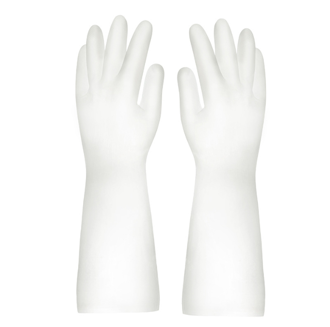 1 Pair Reusable Rubber Gloves for Dishwashing Cleaning Bleaching