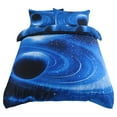 thumbnail image 1 of Unique Bargains Polyester 3D Galaxy Duvet Cover Bedding Set (No Insert),3-Pieces Royal Blue Queen, 1 of 7