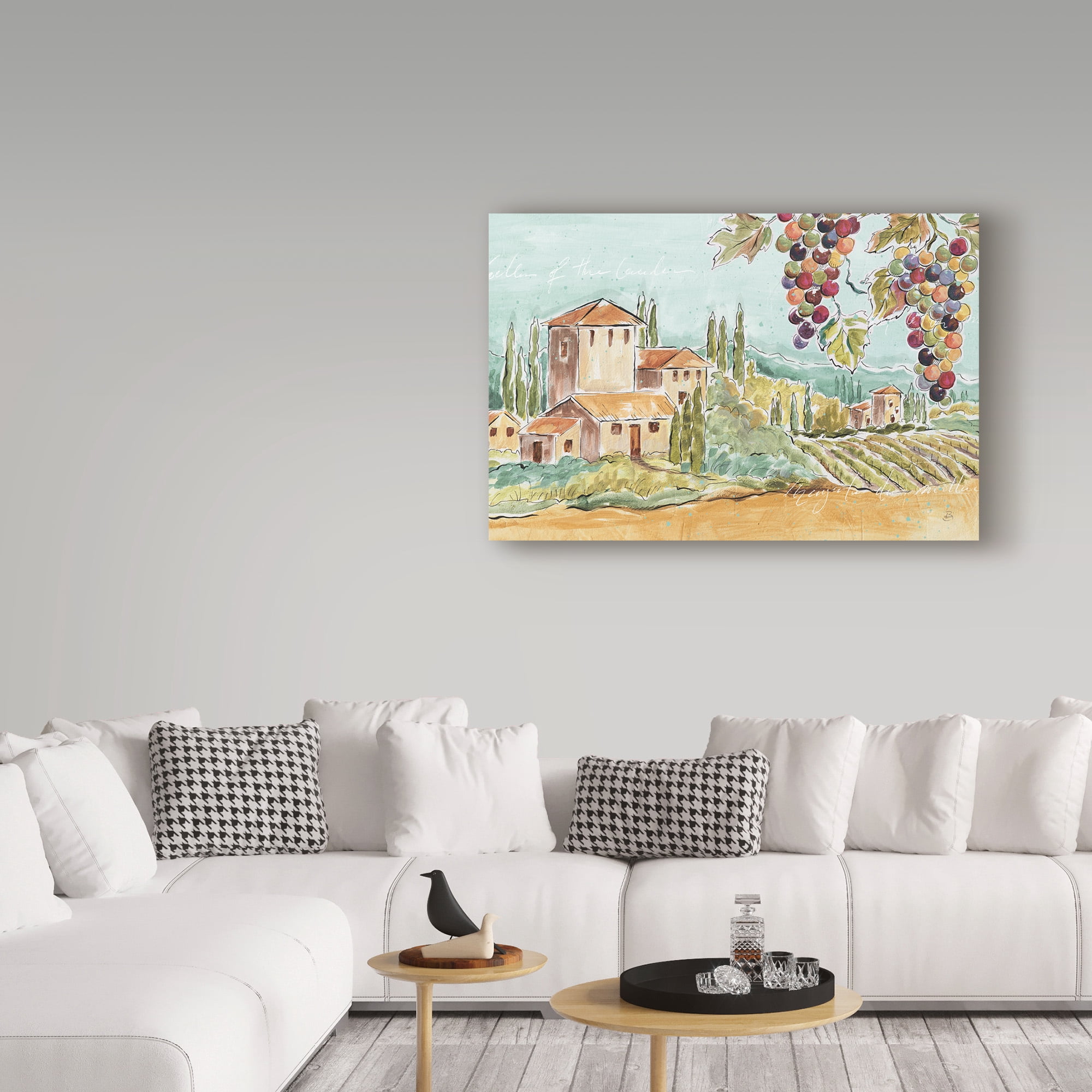 Trademark Fine Art 'Tuscan Breeze I No Poppies' Canvas Art by Daphne Brissonnet