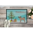 thumbnail image 2 of Carolines Treasures CK3864MAT Tapis Intérieur Ou Extérieur 18 x 27 Po. Fawn Puggle Noël Tree, 2 of 4