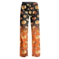 thumbnail image 4 of Halloween Pajama Pants Women Pumpkin Ghost Print Loose Fit Pjs Novelty Pant Family Cozy Lounge Sleepwear, 4 of 4
