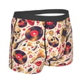 thumbnail image 2 of Rateoe gold Skull Guitar record Mens Boxer Briefs Poly Spandex Performance Boxer Briefs Underwear Hem Boxer Briefs - Medium, 2 of 8