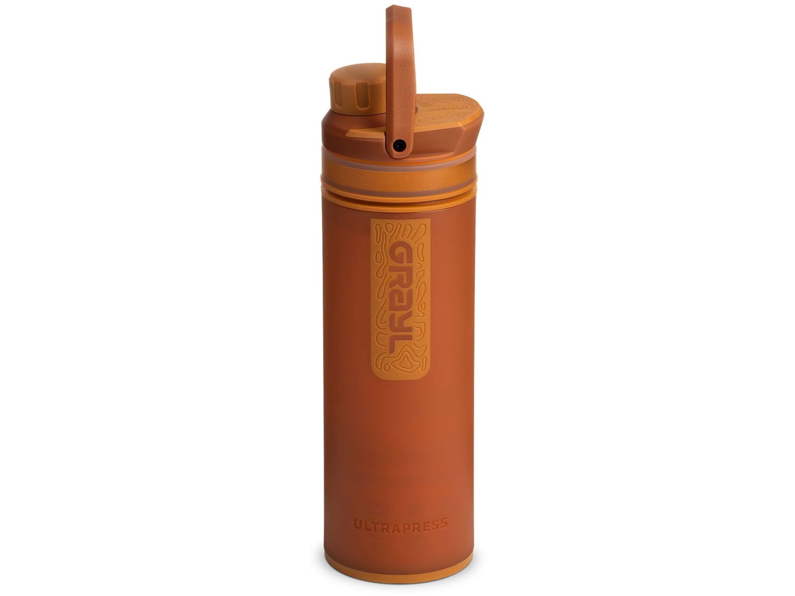 Grayl UltraPress Purifier Bottle, Mojave Red Rock, 16.9 oz,