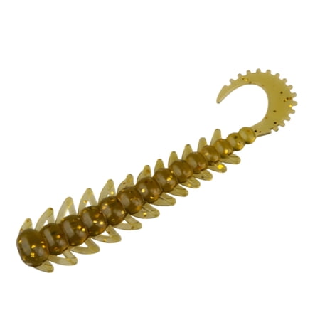Millipede Larva Soft Fishing Lures Scorpion Tail Soft Bait for Texas Rig Jig Head Bass Mandarin Fish Lures with Glitter Artificial Worms Tackle C173 Millipede Larva