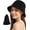 Black, variant on Women's Breathable Bucket Hat Lightweight Packable Wide Brim Sun Cloche Hat Foldable Fisherman Hat for Beach Hiking
