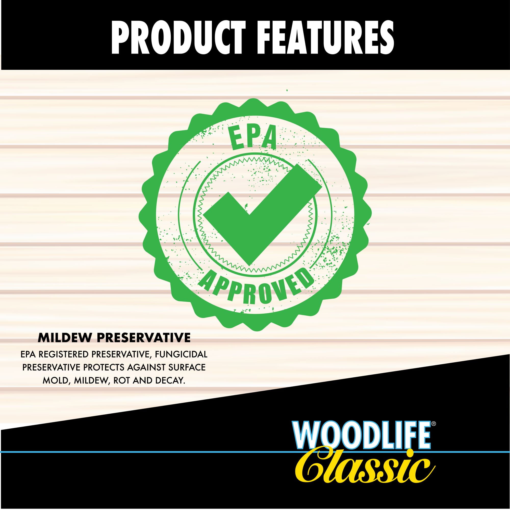 4 Pack, Clear, Wolman Woodlife Classic Exterior Wood Preservative Above Ground- Gallon