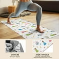 thumbnail image 4 of Colorful Princess Castle Pattern Hot Yoga Mat Towel Non Slip for Hot Yoga - Quick-Drying Yoga Mat Cover with 4 Corner Pockets with Travel Bag - Hot Yoga Towel Non Slip 74"x26", 4 of 6