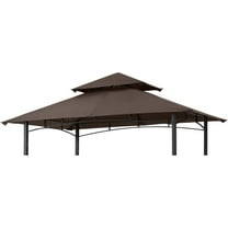 Grill Gazebo Replacement Canopy Top for Model L-GG001PST-F (Brown),94.88"L x 59.25"W x 22.05"H